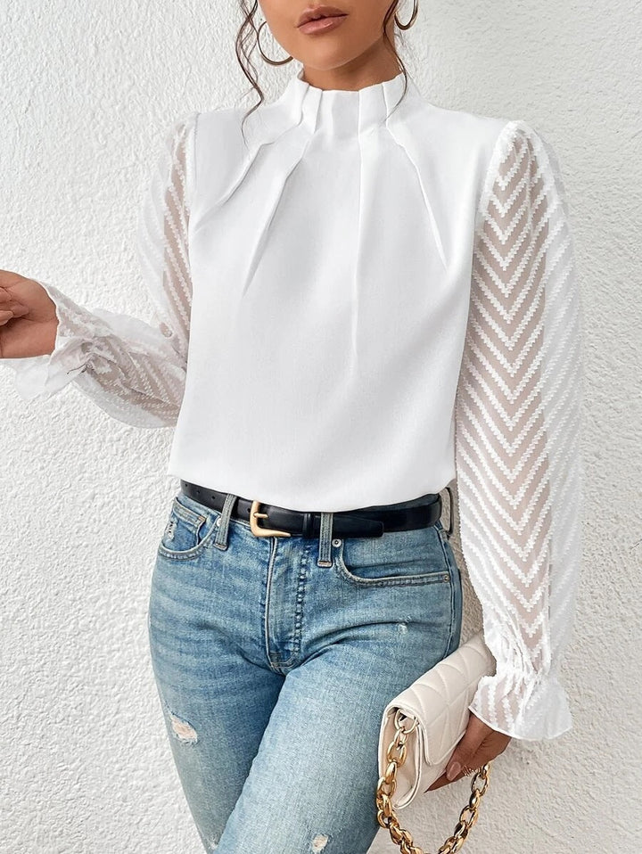 Women's Blouse Sophie – Elegant Printed Top, Breathable & Versatile for Work and Leisure
