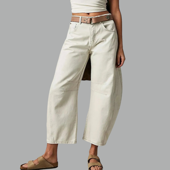 Barrel | Women's High Waist Barrel Leg Jeans Relaxed Fit Denim