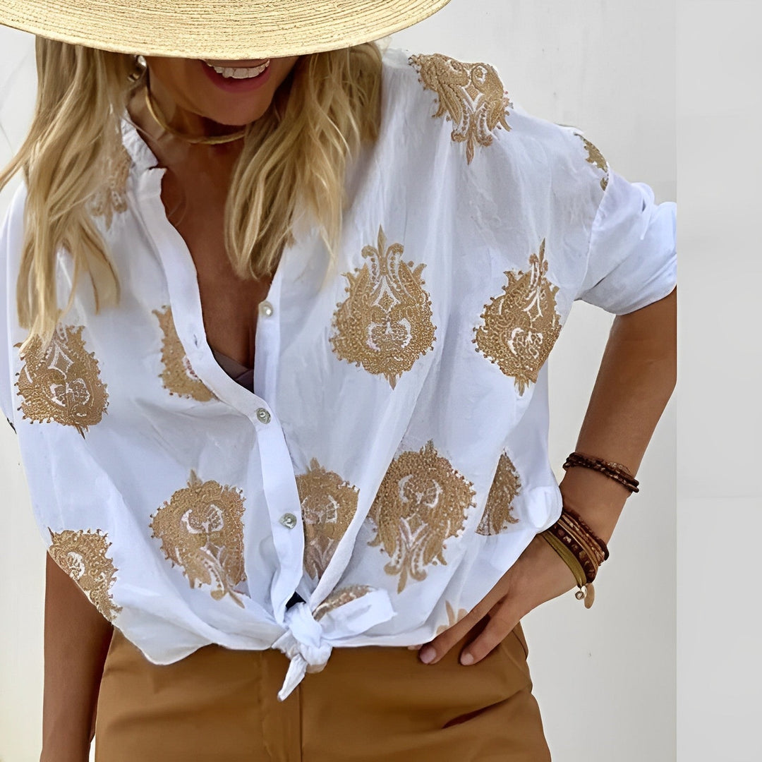 Bohemian Blouse for Women Agnes – Lightweight Summer Top with Relaxed Fit and Boho Feminine Style