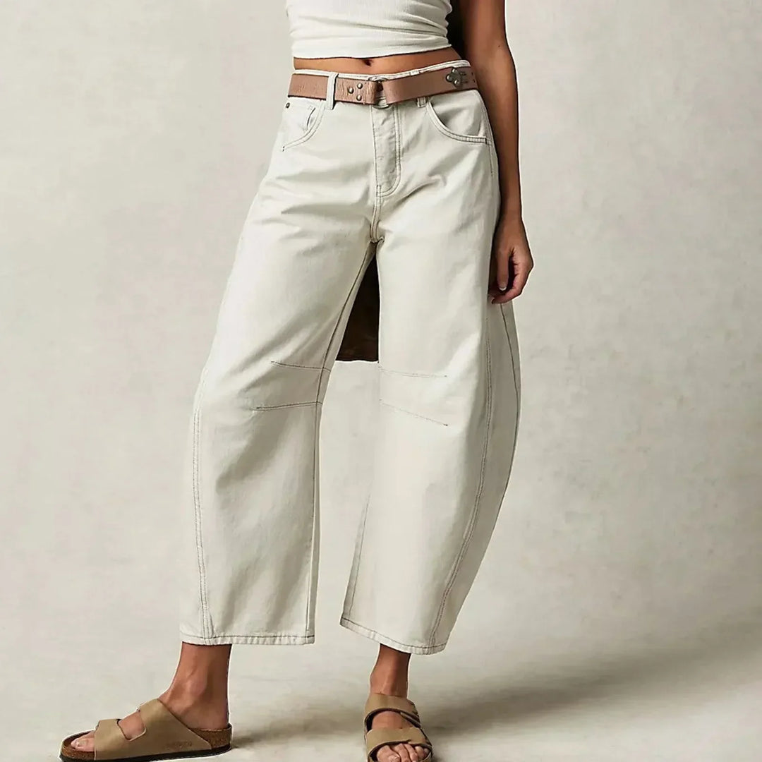 Harper | Women's Wide Leg Cropped Trousers
