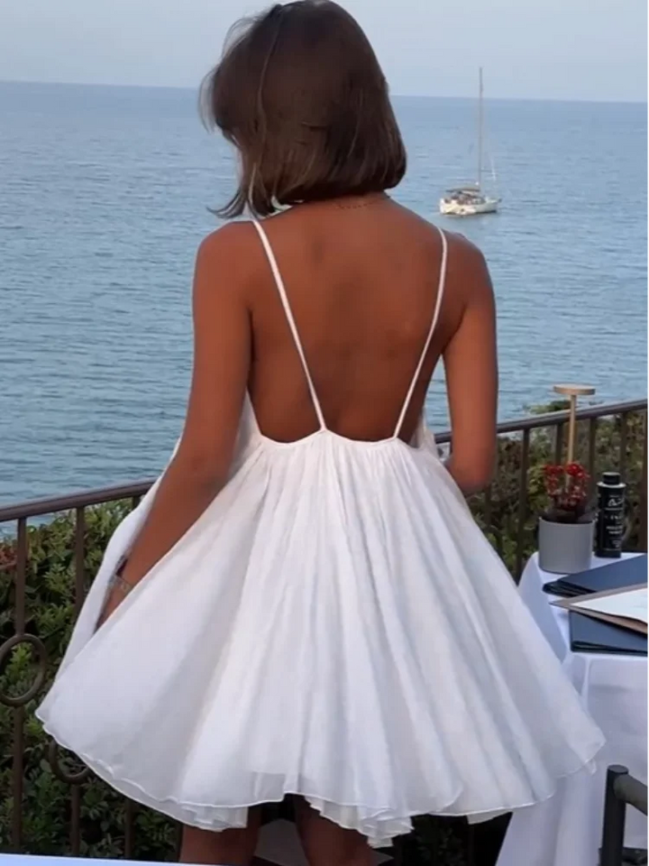 Eulalie Short Evening Dress for Women – Elegant Short Dress with Flattering Cut for Formal Occasions