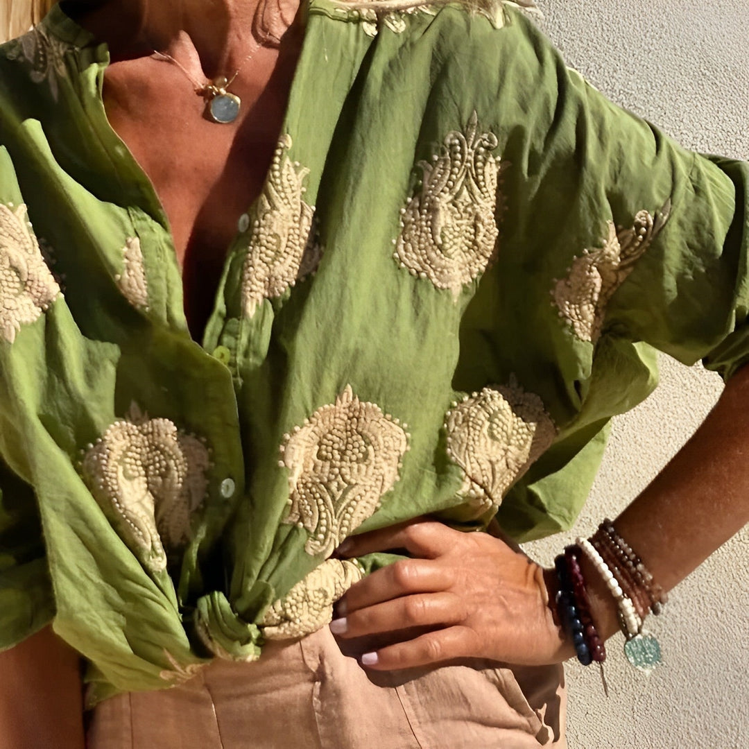 Bohemian Blouse for Women Agnes – Lightweight Summer Top with Relaxed Fit and Boho Feminine Style