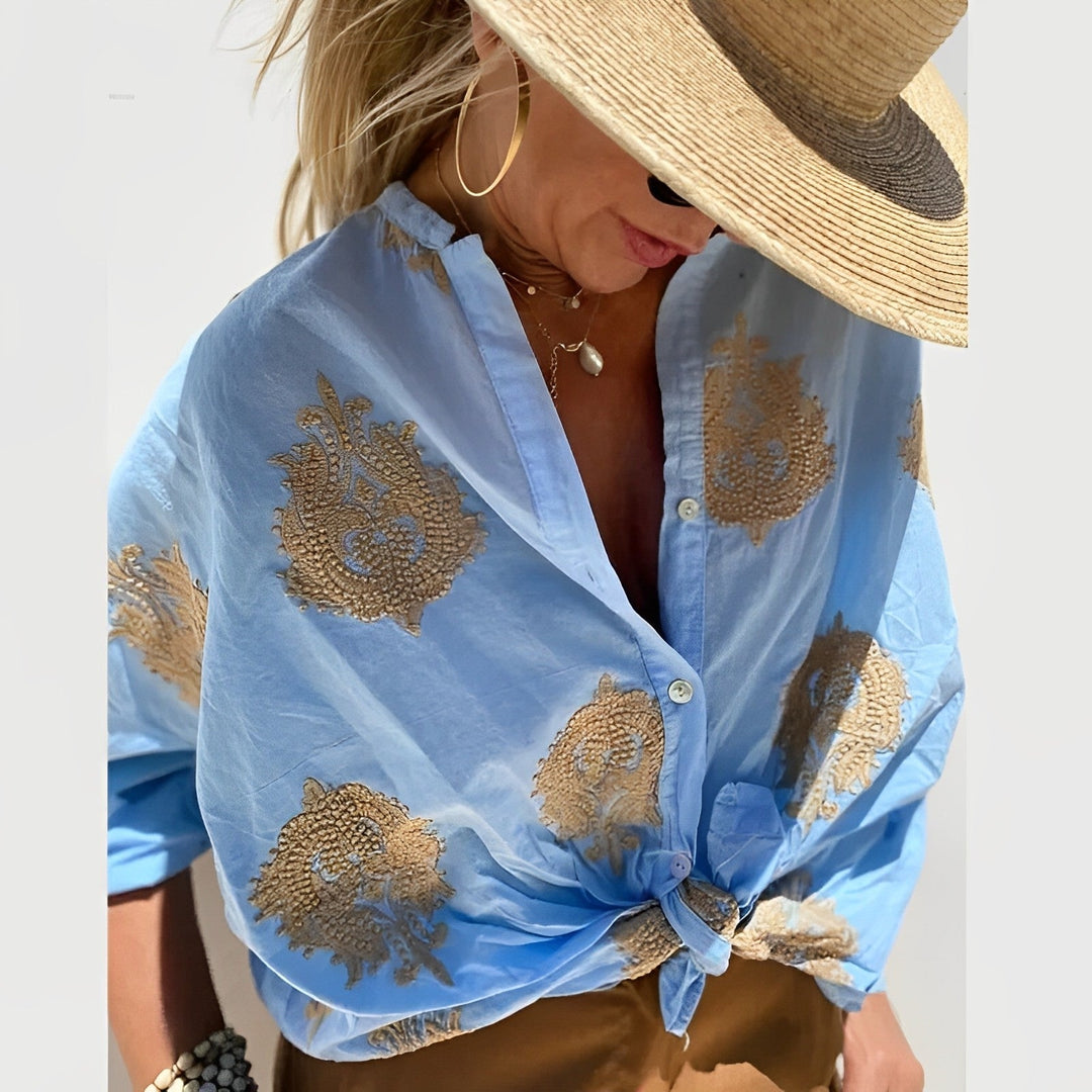 Bohemian Blouse for Women Agnes – Lightweight Summer Top with Relaxed Fit and Boho Feminine Style