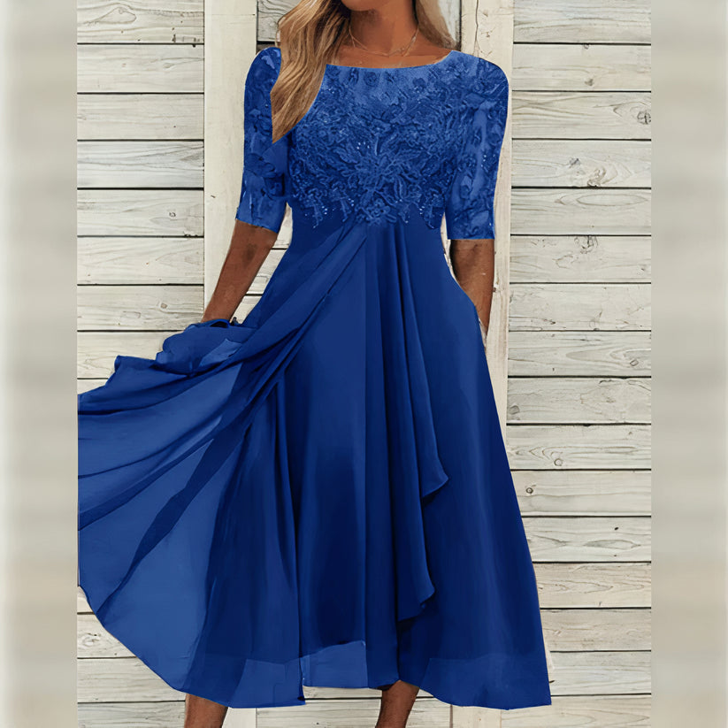 Puck™ - Elegant Midi Dress Made of Lace