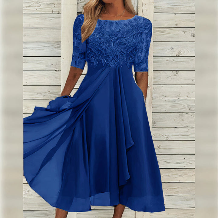 Puck™ - Elegant Midi Dress Made of Lace