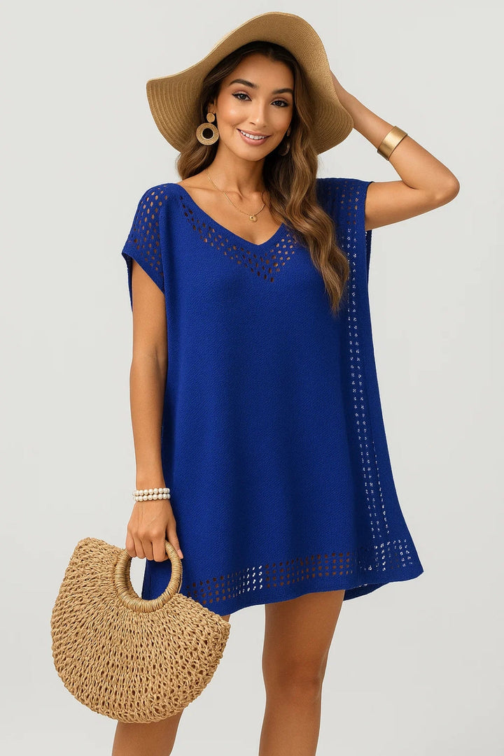 Laney Beach Tunic – Lightweight Openwork Design and Casual Style