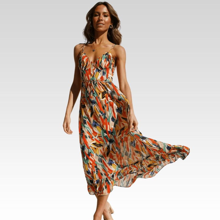 Chiara | Colorful Midi Dress Chiara