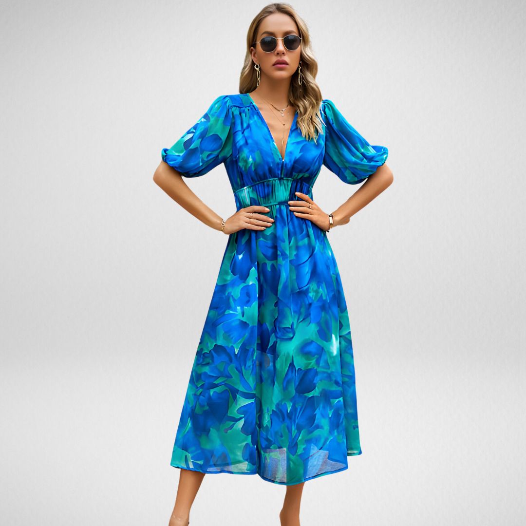 MONIA | CHARMING DRESS WITH V-NECK
