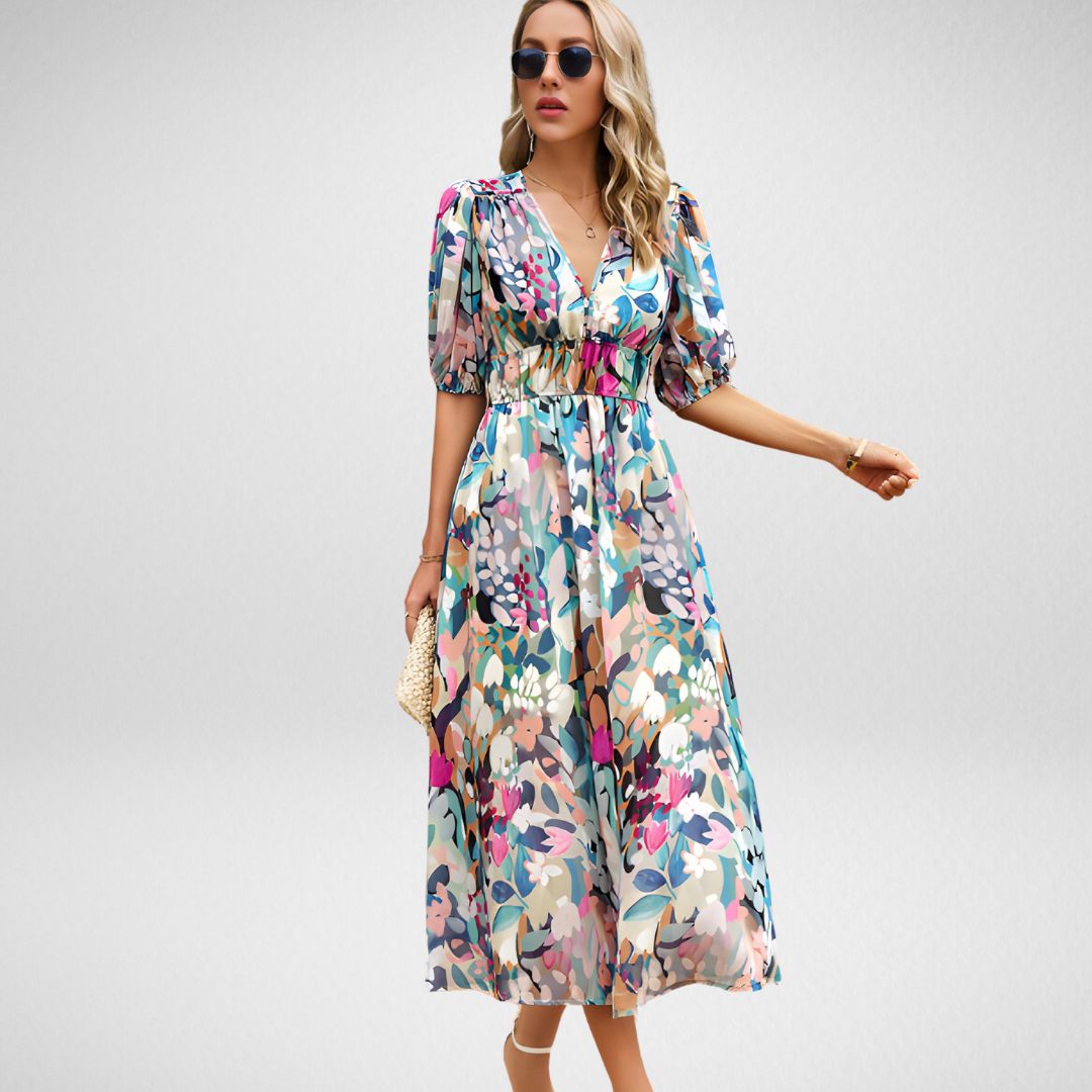 MONIA | CHARMING DRESS WITH V-NECK