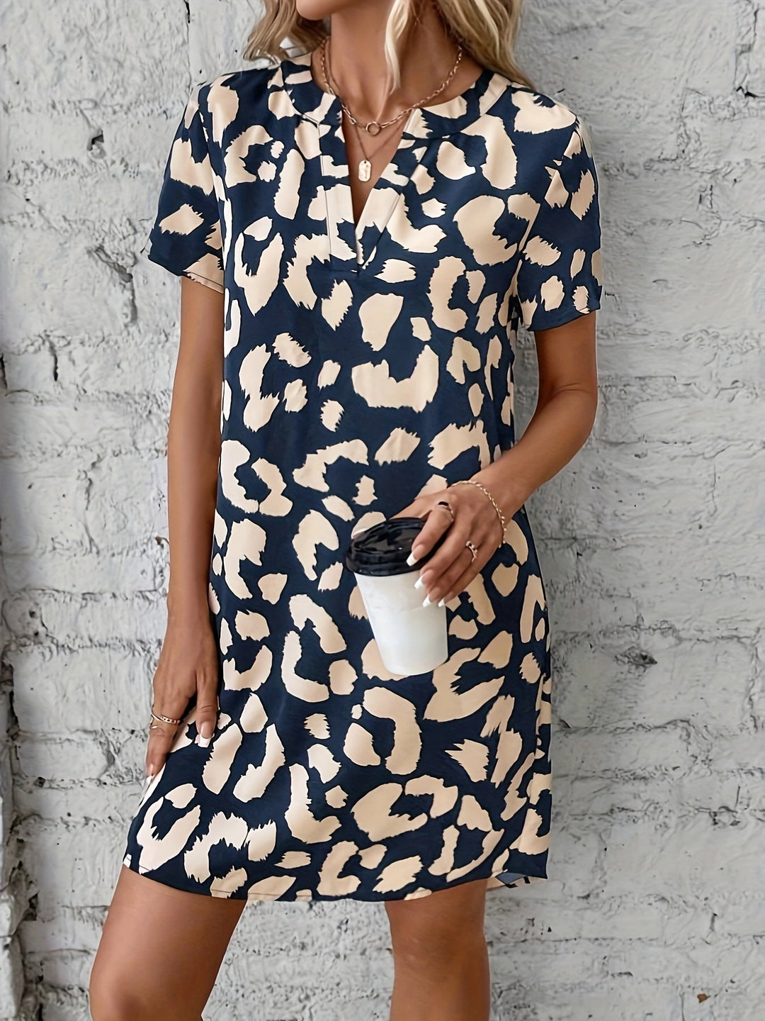 Jayla Summer Dress for Women – Lightweight Midi Polyester Dress with a Colorful Summer Look