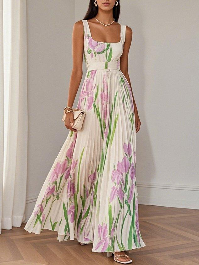 Yara™ - Maxi Dress Made of Pleated Chiffon