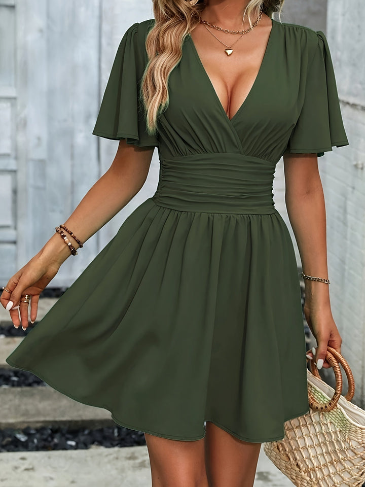 Maelle Women's Dress – Timeless Elegance & Woven Polyester for All Seasons