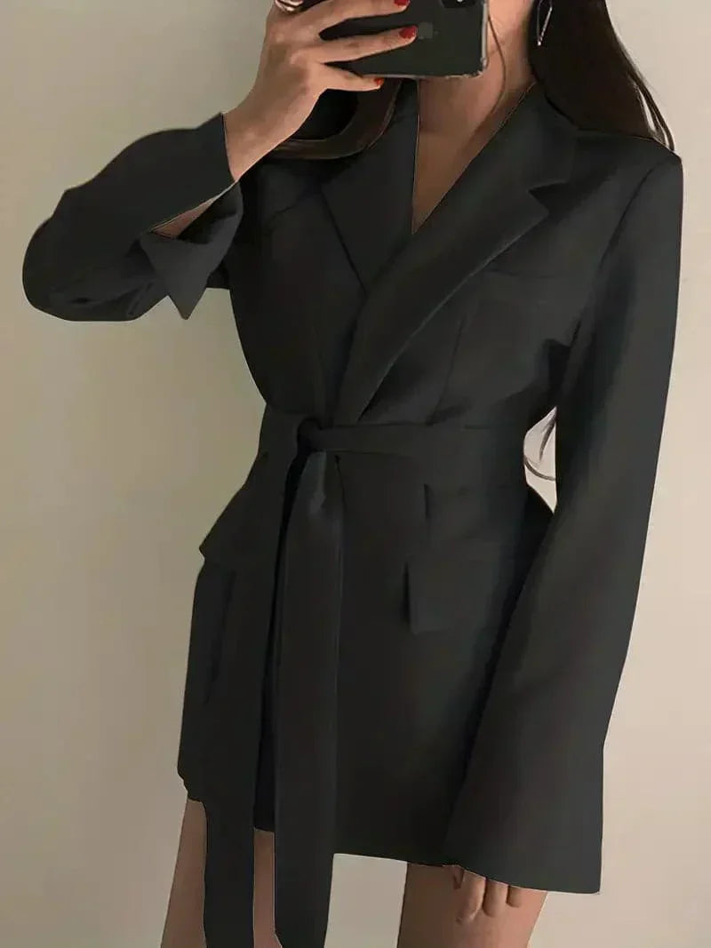 Nélia Blazer Dress for Women – Elegant Chic Tailored Dress with Long Sleeves for All Occasions