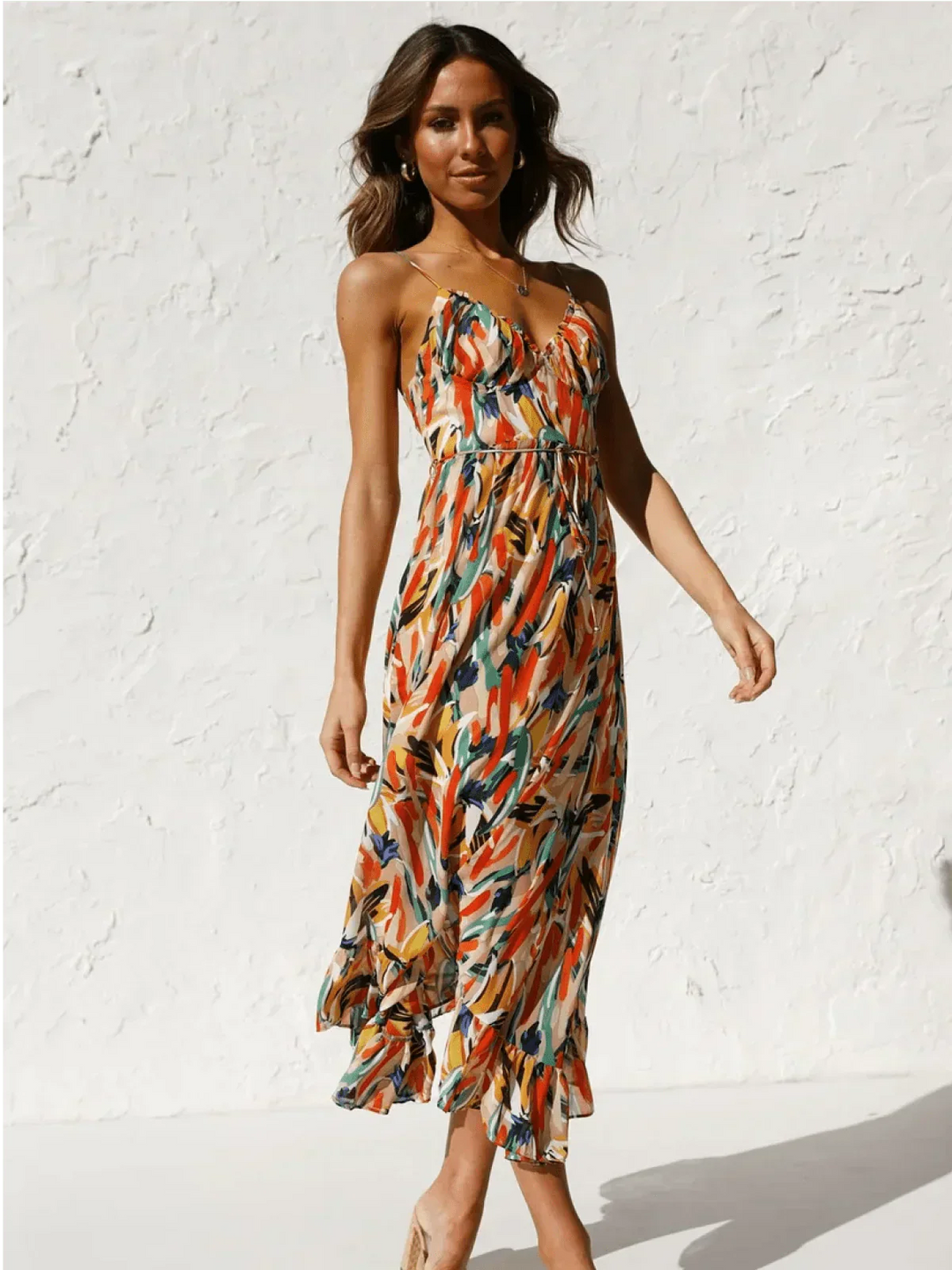 Chiara | Colorful Midi Dress Chiara