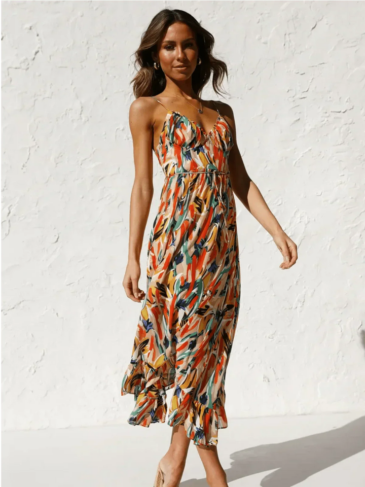 Chiara | Colorful Midi Dress Chiara