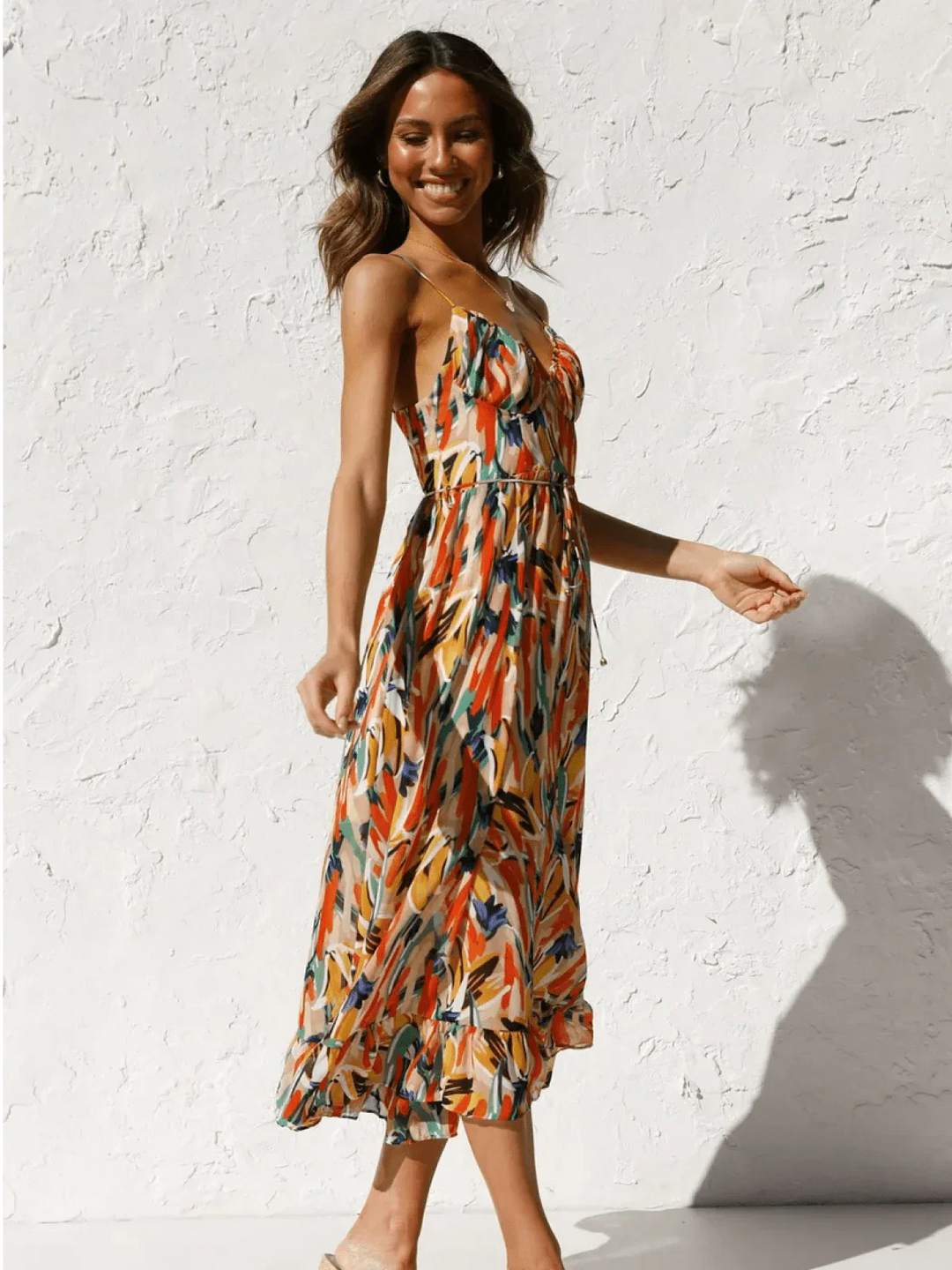 Chiara | Colorful Midi Dress Chiara