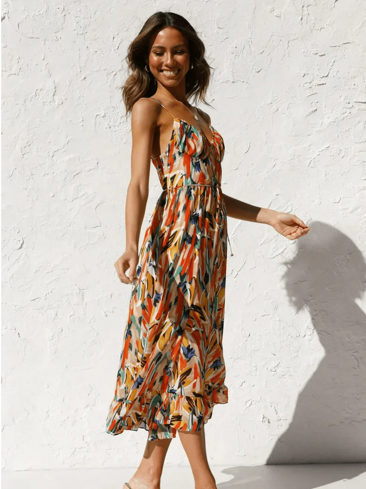 Chiara | Colorful Midi Dress Chiara