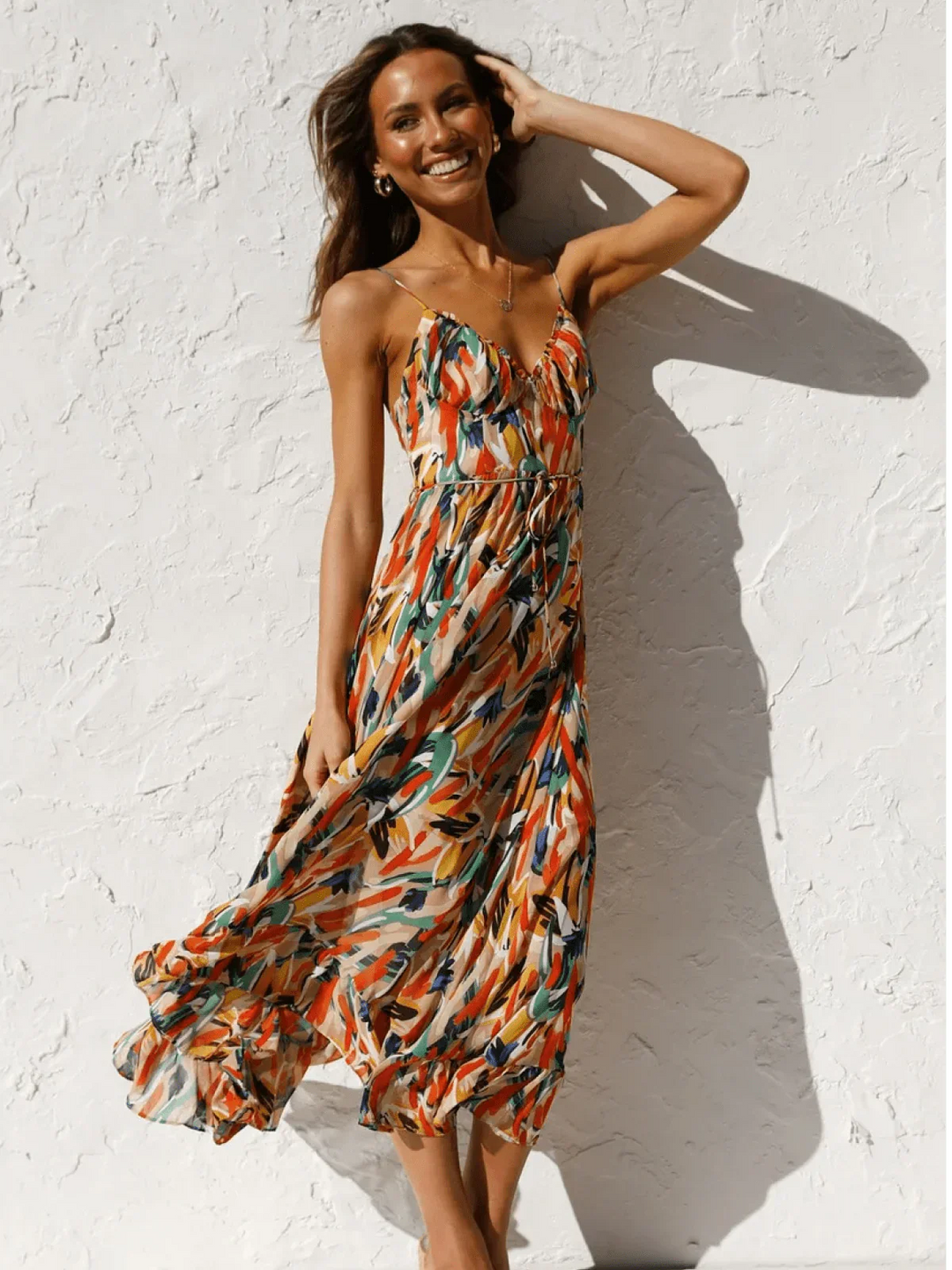 Chiara | Colorful Midi Dress Chiara
