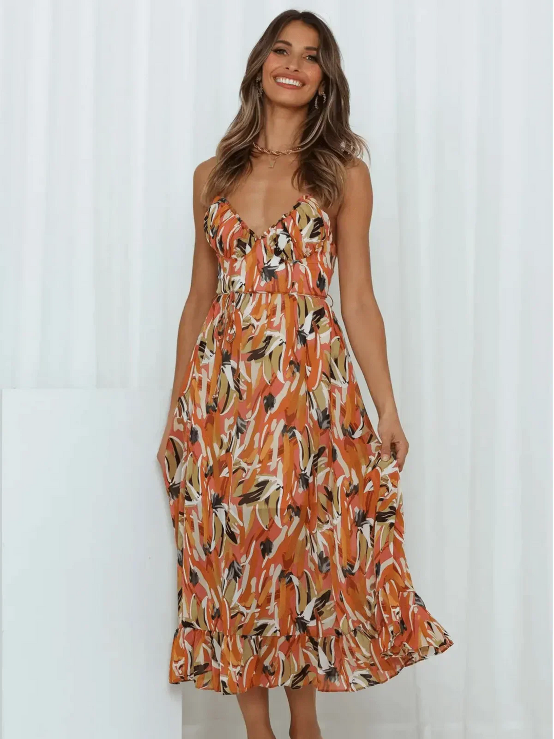 Chiara | Colorful Midi Dress Chiara