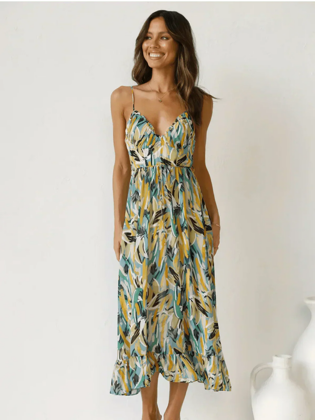 Chiara | Colorful Midi Dress Chiara