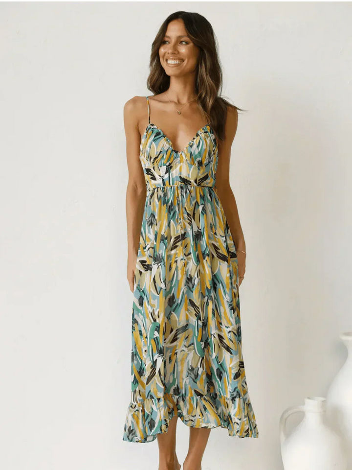 Chiara | Colorful Midi Dress Chiara