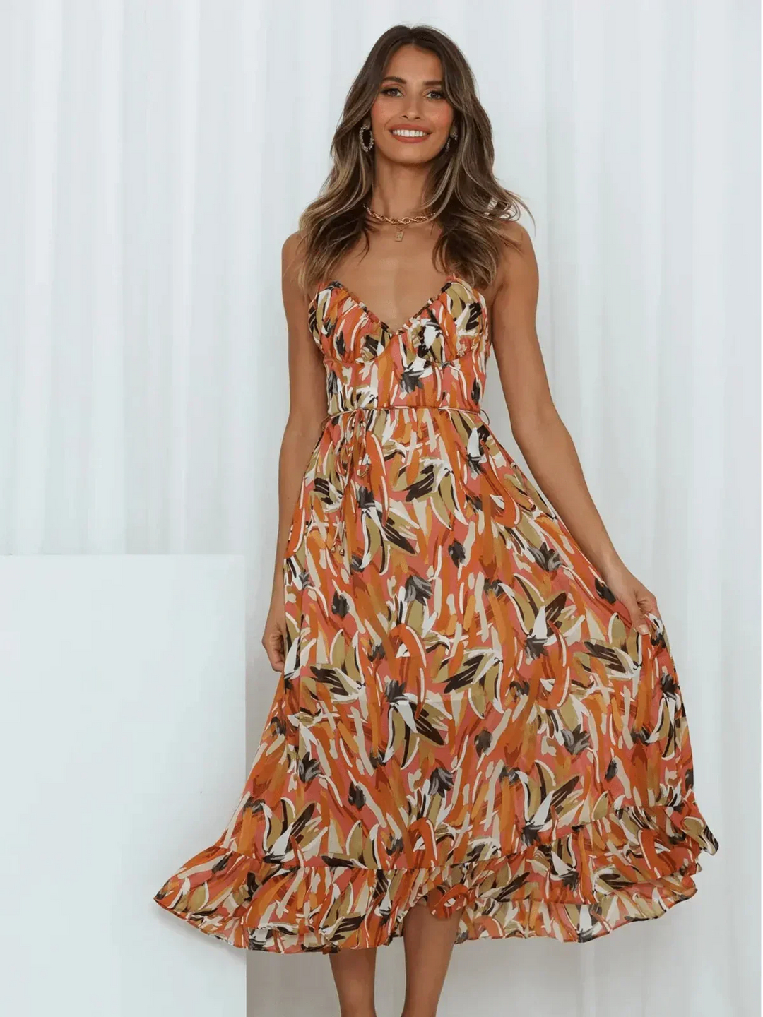 Chiara | Colorful Midi Dress Chiara