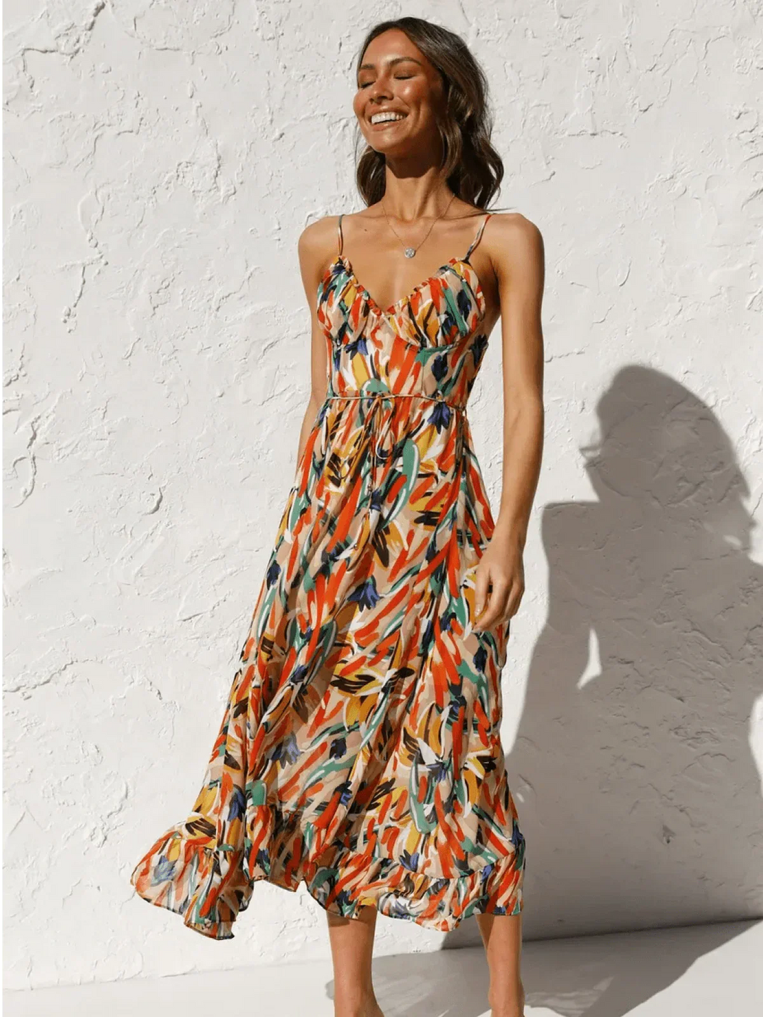Chiara | Colorful Midi Dress Chiara