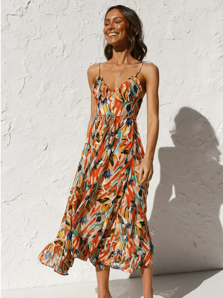 Chiara | Colorful Midi Dress Chiara