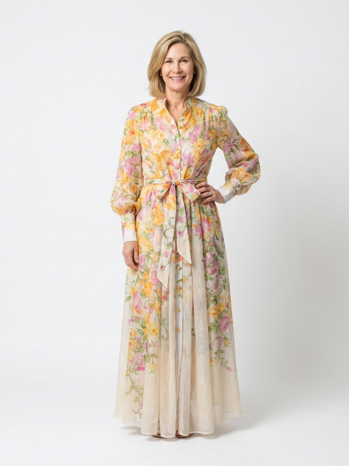 Felicity | Women's Floral Long Sleeve Maxi Dress