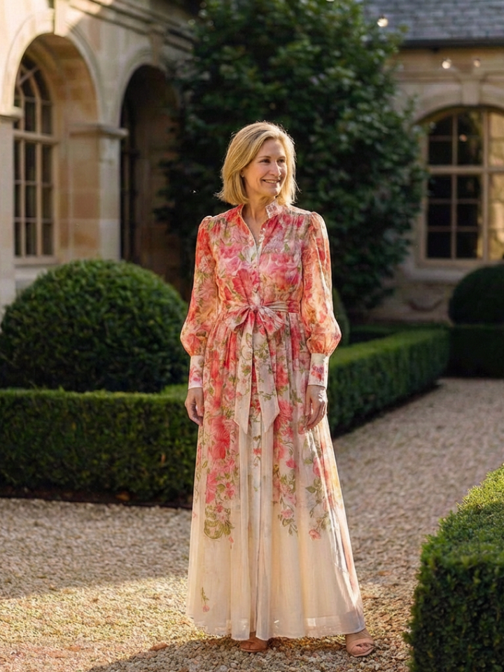 Felicity | Women's Floral Long Sleeve Maxi Dress