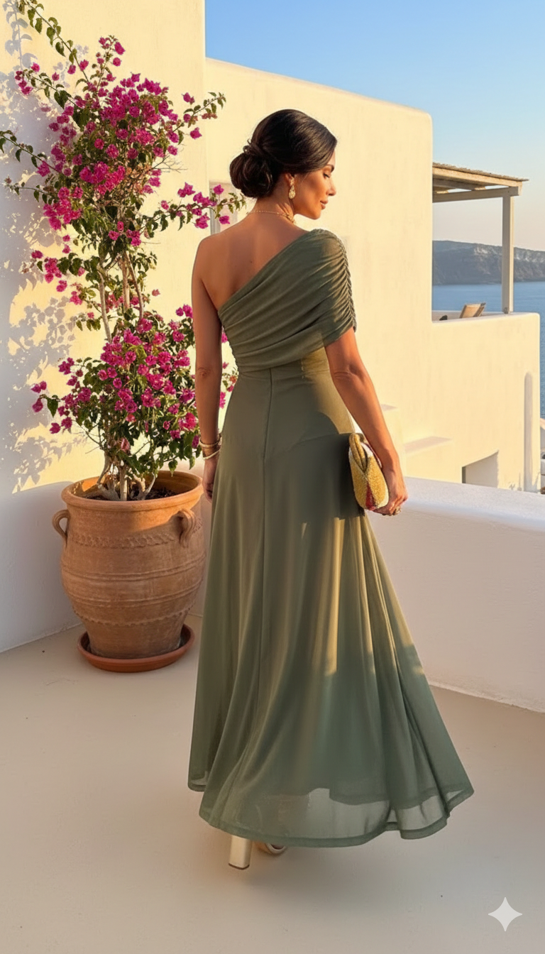 Uma - Flowing wide dress with an elegant design
