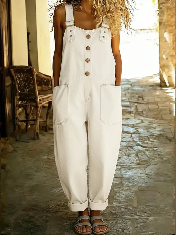 Lara™ - Denim Overalls in Vintage Style
