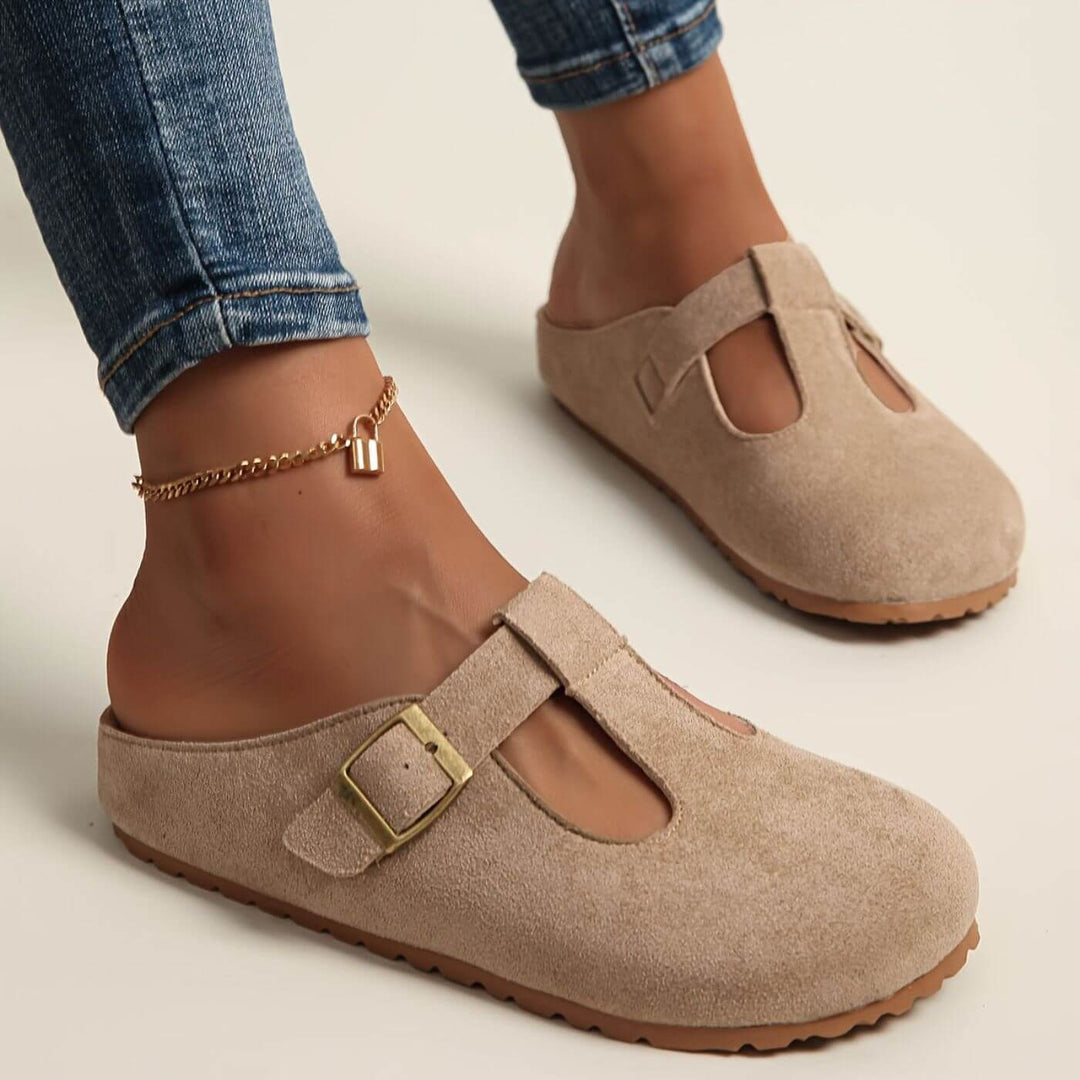 Juniper | Women's Yellow Buckle Clogs