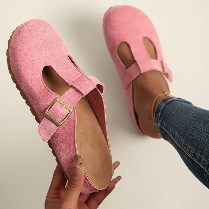 Juniper | Women's Yellow Buckle Clogs