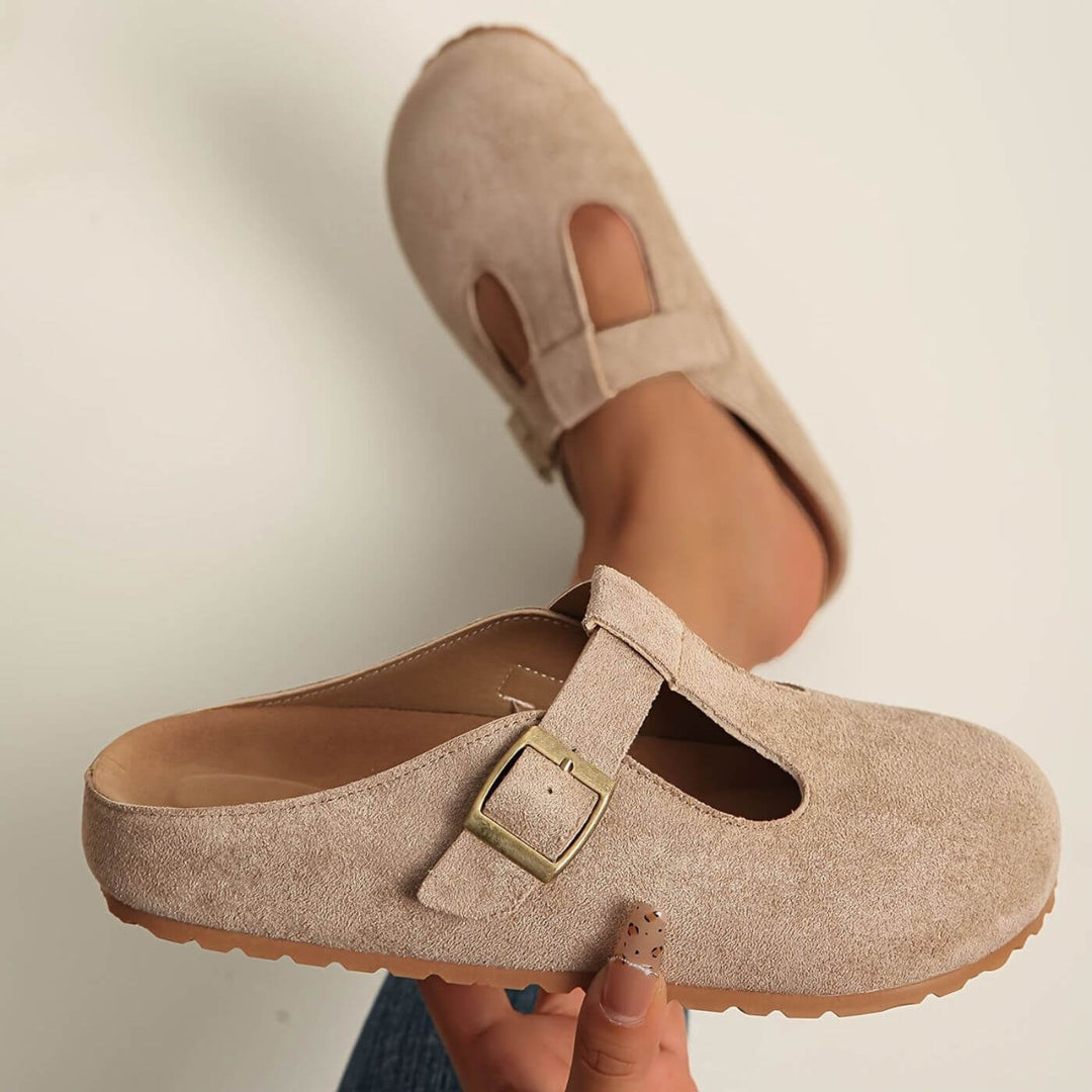 Juniper | Women's Yellow Buckle Clogs