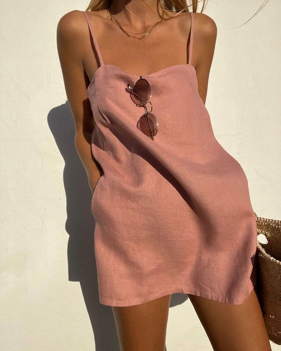 Liviana Elegant Slip Dress – Long Women's Satin Dress with Thin Straps