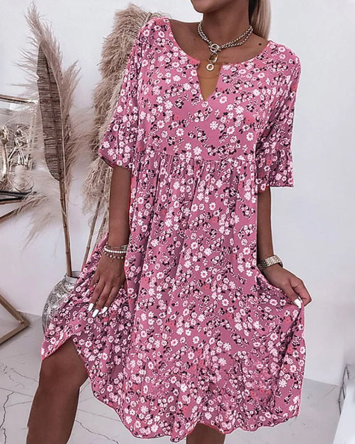 Selina Summer Dress for Women – Elegant Floral Dress with Airy Cut & Romantic Design