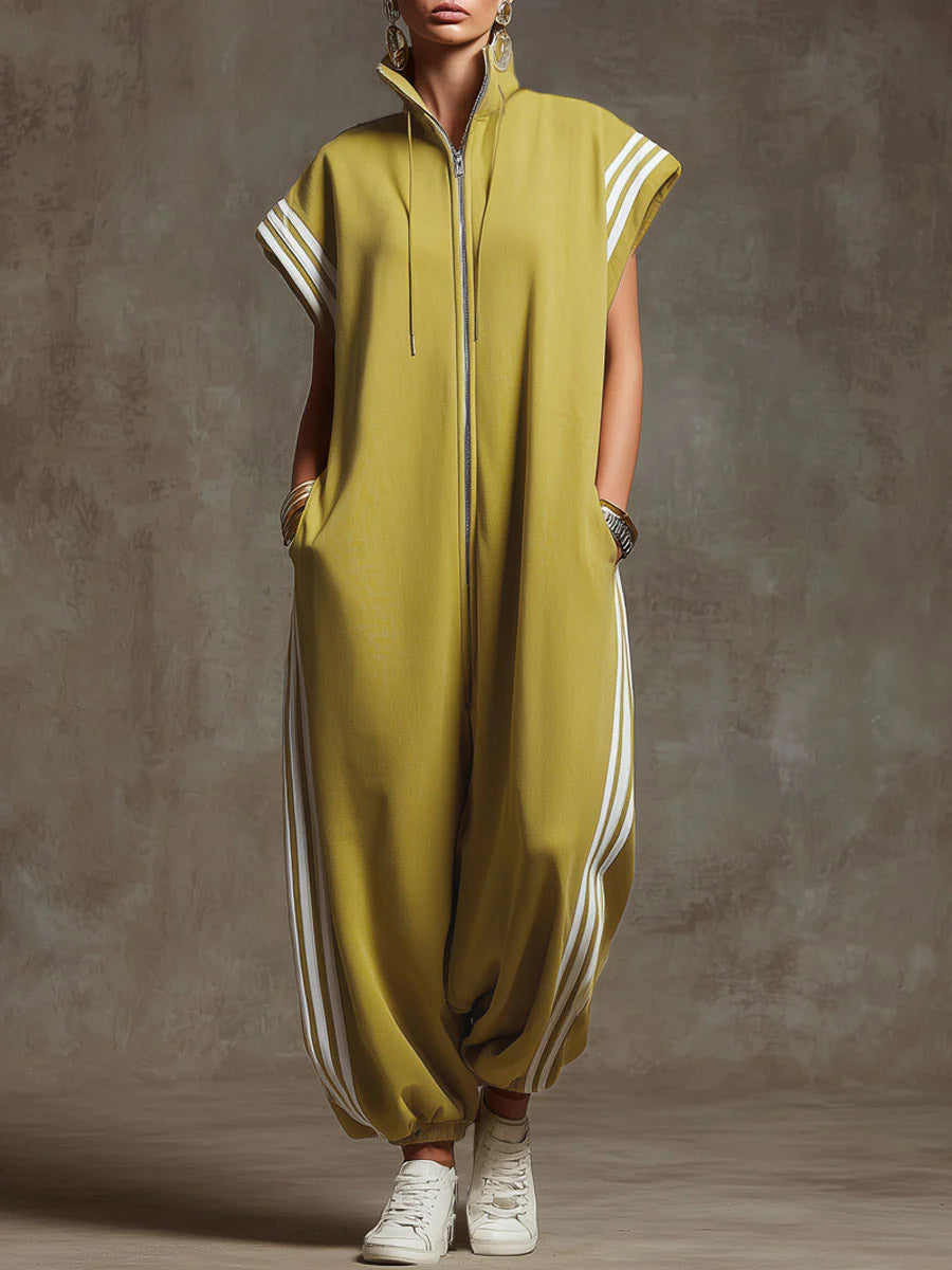 Noémie | Loose-Fitting Jumpsuit with High Neck Casual