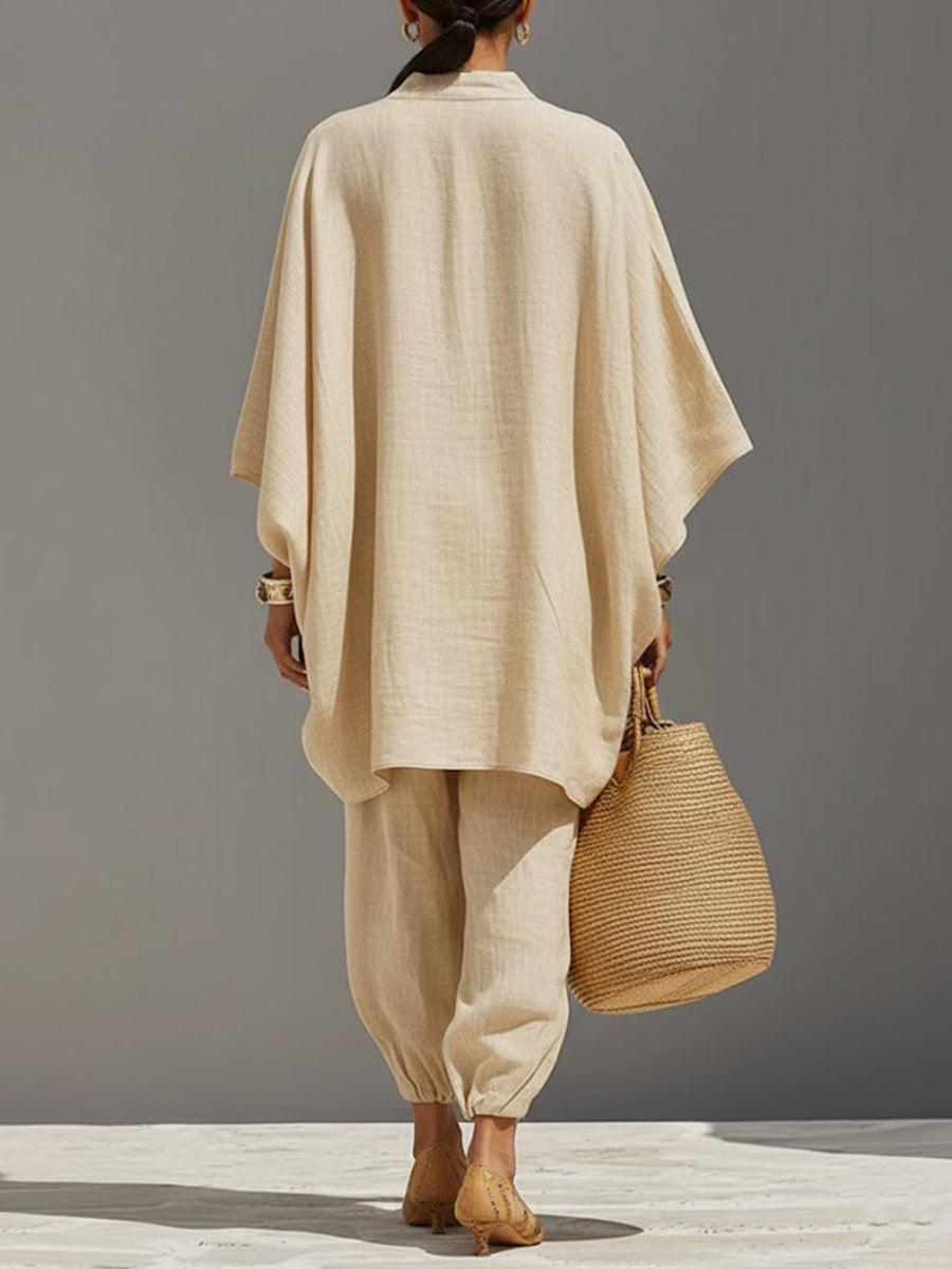 Claire | Linen and Cotton Ensemble Natural Elegance