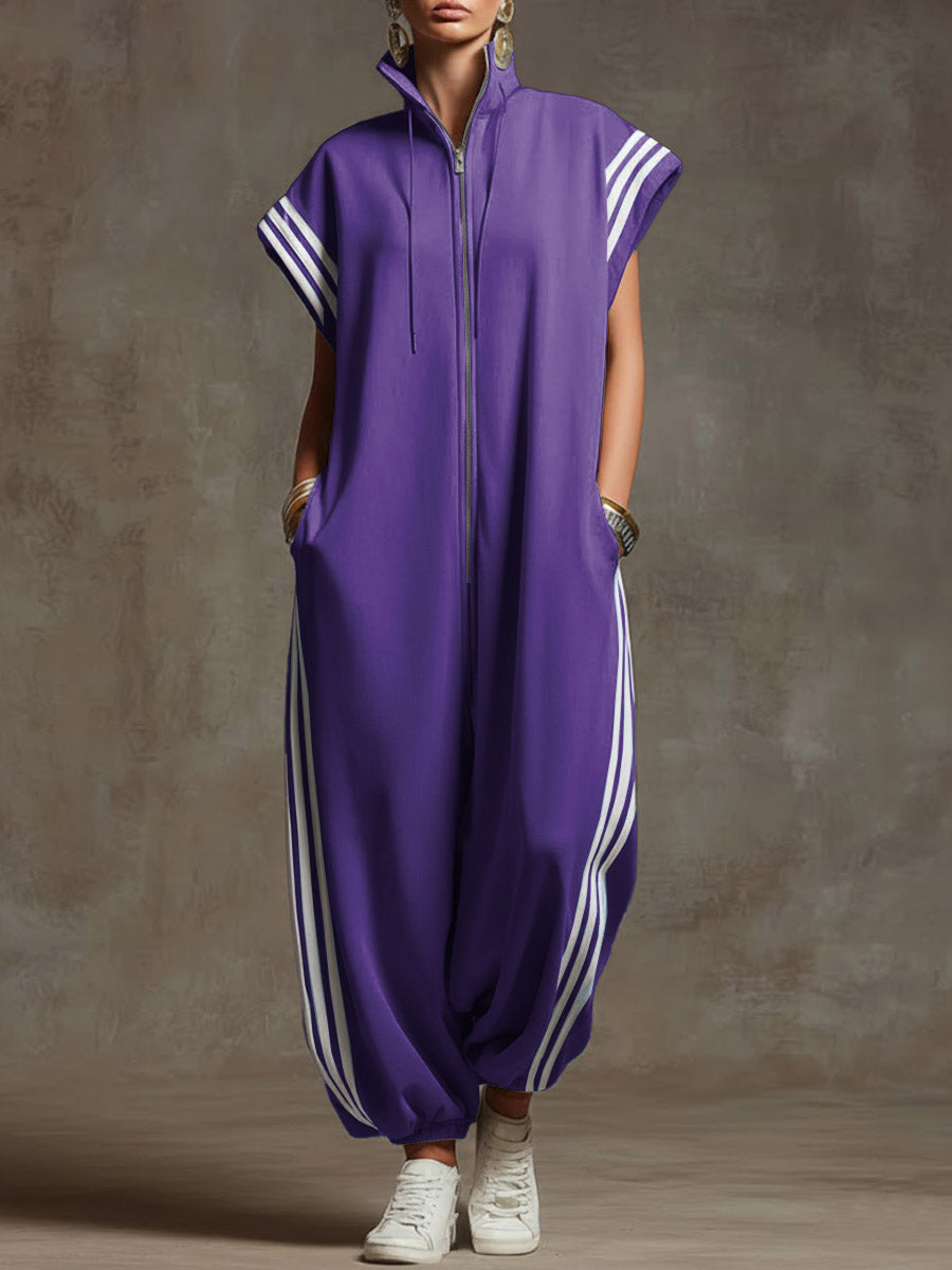 Noémie | Loose-Fitting Jumpsuit with High Neck Casual