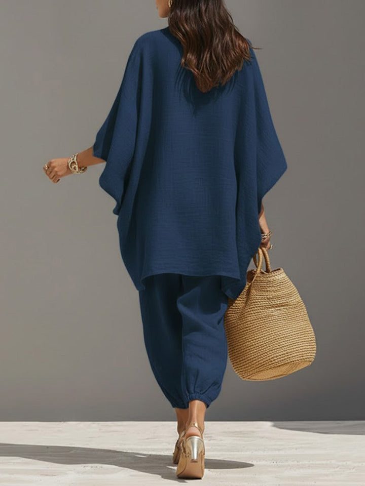 Claire | Linen and Cotton Ensemble Natural Elegance