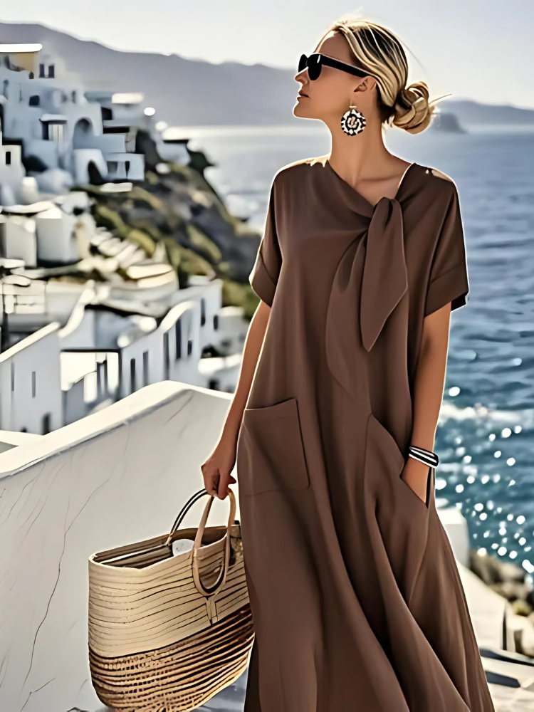 Ella™ - Dress with Neck Accessory