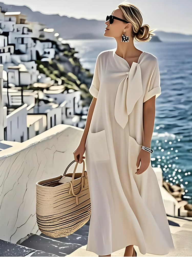 Ella™ - Dress with Neck Accessory
