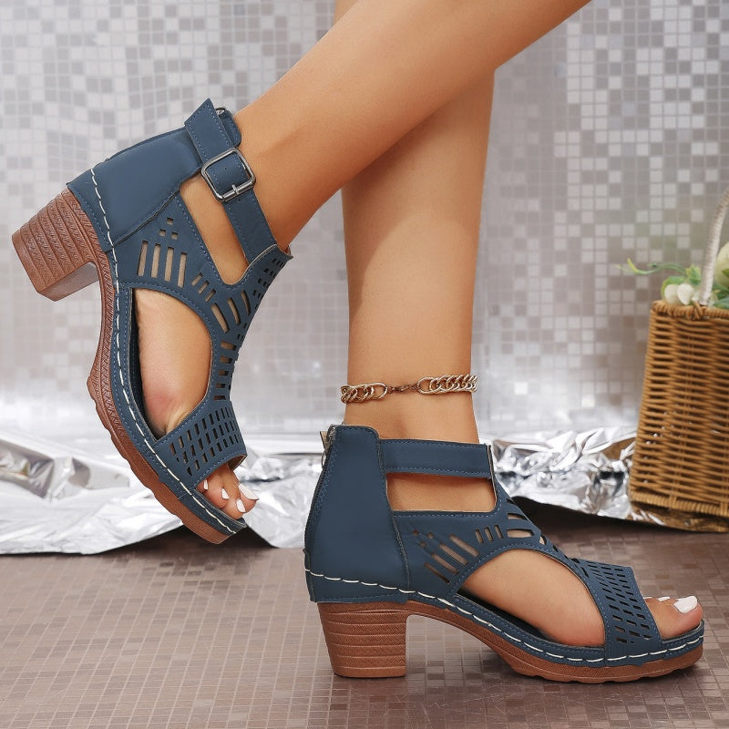 HANNOVER - Elegant Orthopedic Sandals with High Heel