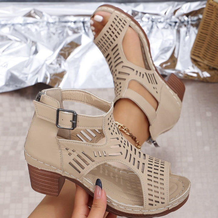 HANNOVER - Elegant Orthopedic Sandals with High Heel
