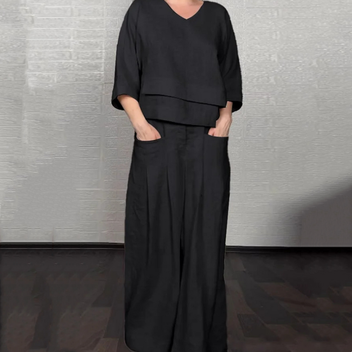 Noa | Wide Minimalist Two-Piece Set