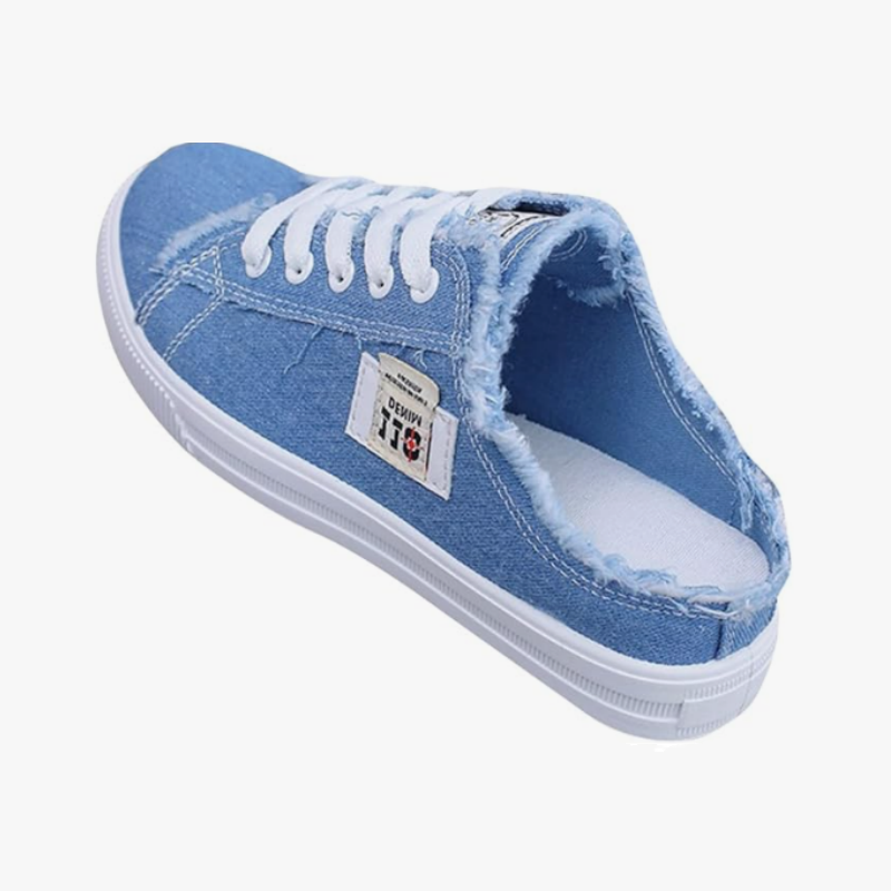 👟 50% OFF! 👖 Women's Denim Mule Sneakers: Easy to Slip On, Comfortable Sole, and Perfect for a Casual Summer Look ☀️
