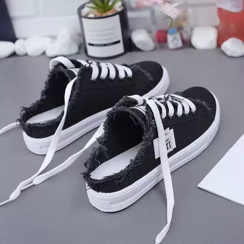👟 50% OFF! 👖 Women's Denim Mule Sneakers: Easy to Slip On, Comfortable Sole, and Perfect for a Casual Summer Look ☀️