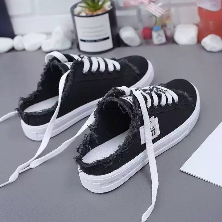 👟 50% OFF! 👖 Women's Denim Mule Sneakers: Easy to Slip On, Comfortable Sole, and Perfect for a Casual Summer Look ☀️