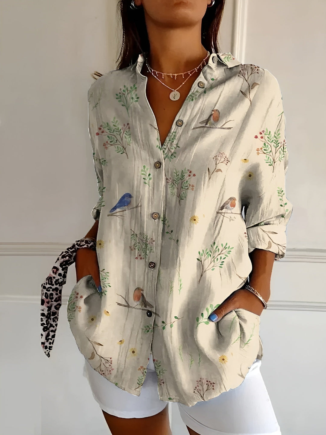 Haven Blouse for Women – Elegant Long Sleeve Blouse for Daily Wear or Office
